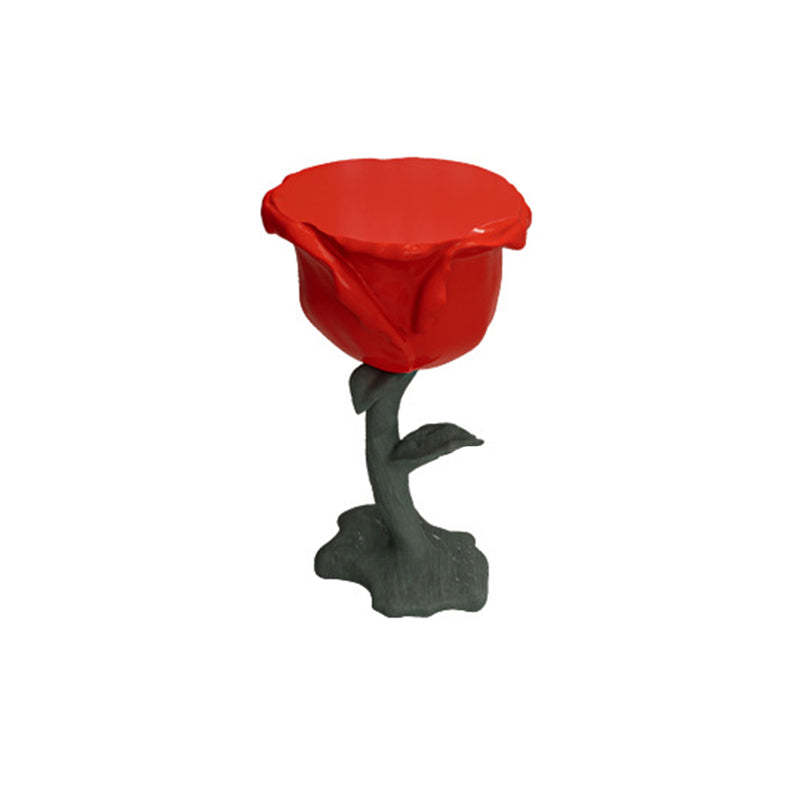 Contemporary Red Rose Shape Coffee Table