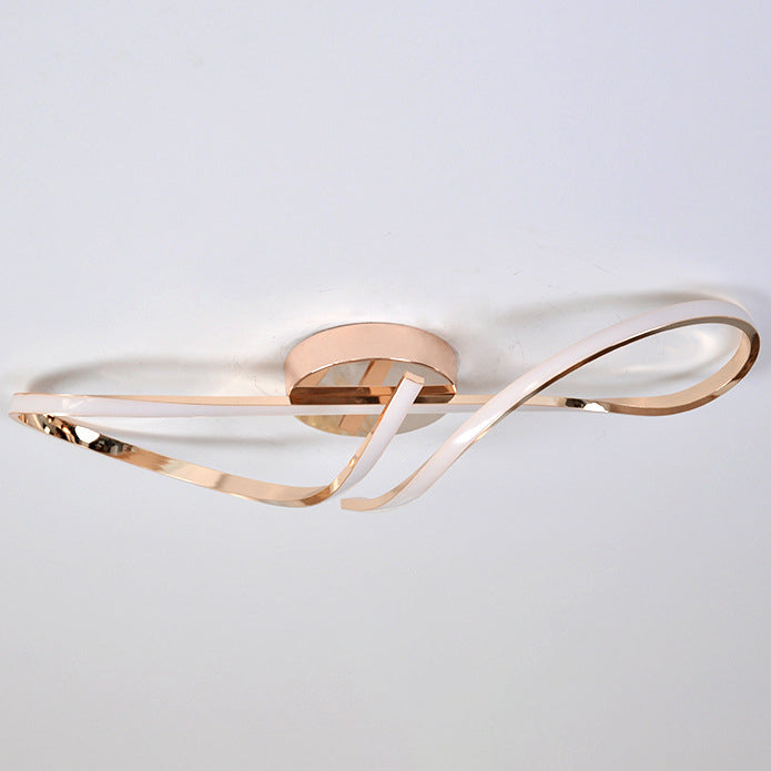 Minimalist Aluminum Silicone Spiral Twisted