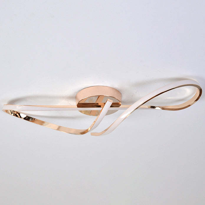 Minimalist Aluminum Silicone Spiral Twisted