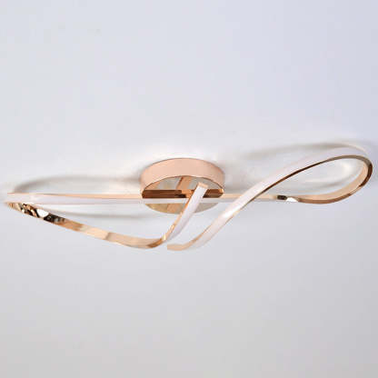 Minimalist Aluminum Silicone Spiral Twisted