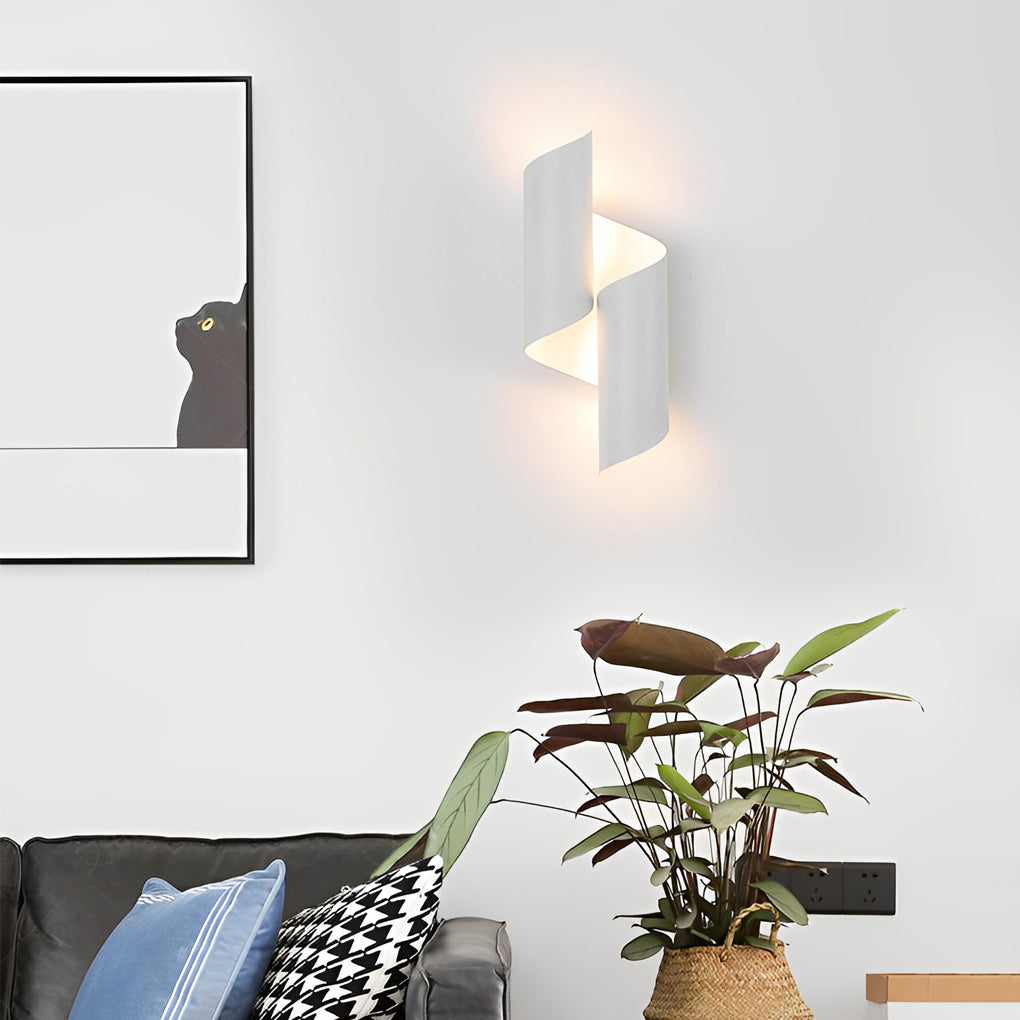 2pcs Symmetrical Creative Up And Down Lighting Modern Wall Light Fixture-Lighom