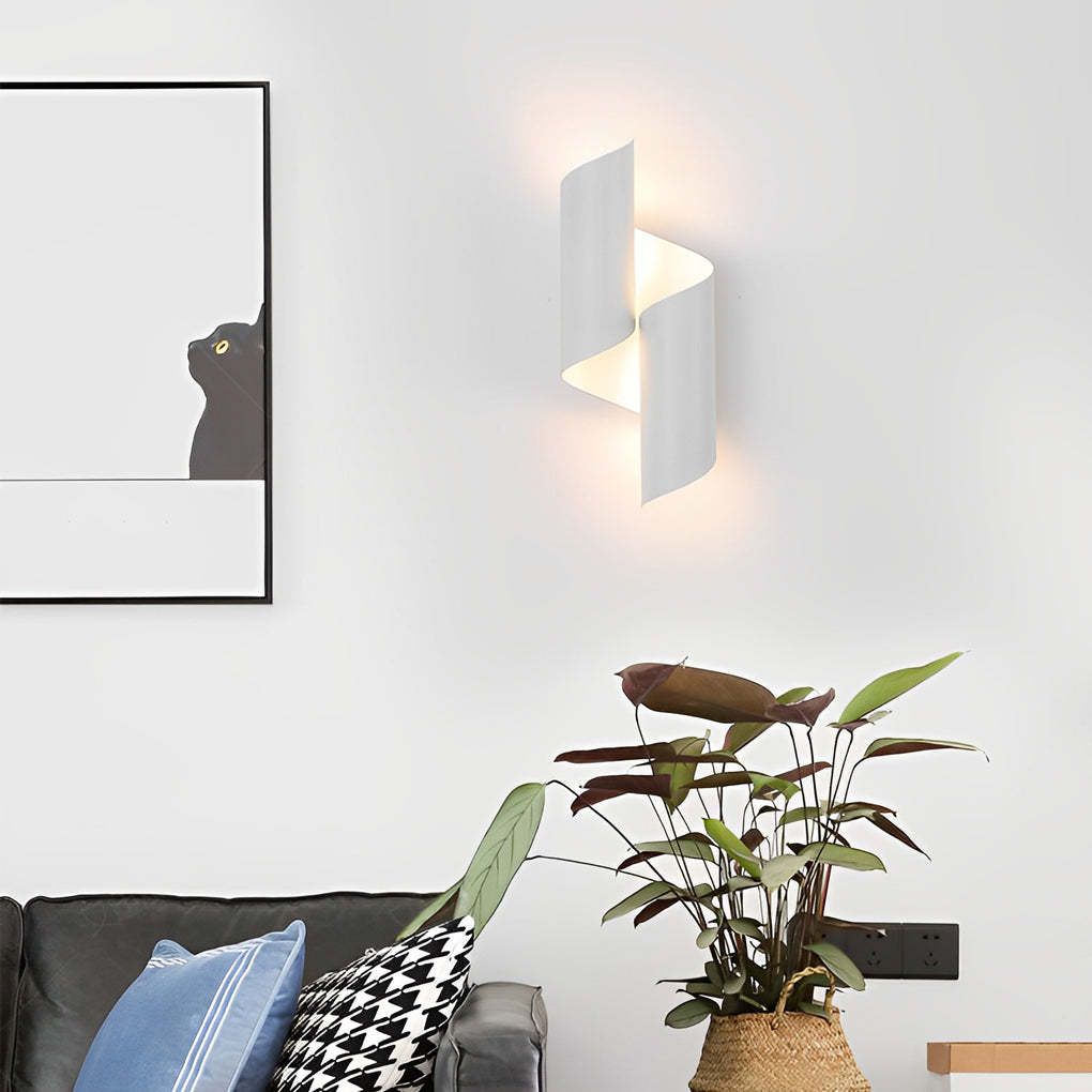 2pcs Symmetrical Creative Up And Down Lighting Modern Wall Light Fixture-Lighom
