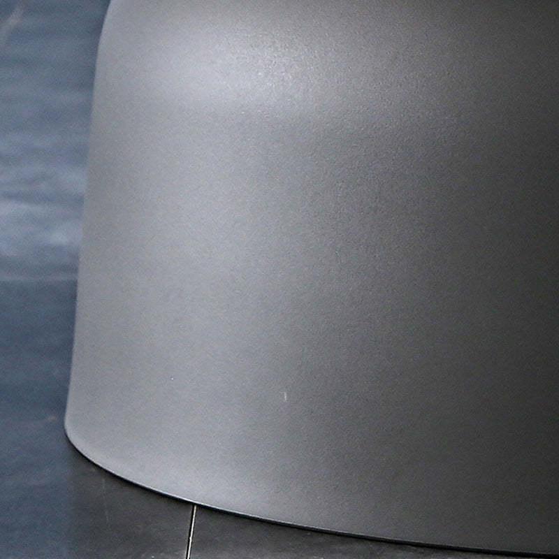 Minimalist Round Plastic Coffee Table — Black