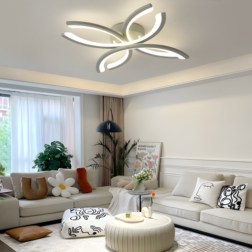 Flower-Shaped Flush Mount Ceiling Light