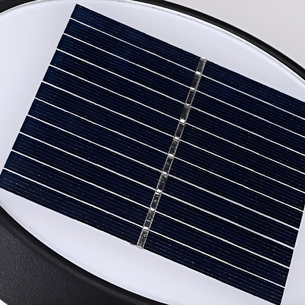 Round 3-Step Dimming LED Modern Solar Outdoor Wall Lamp — Set of 6