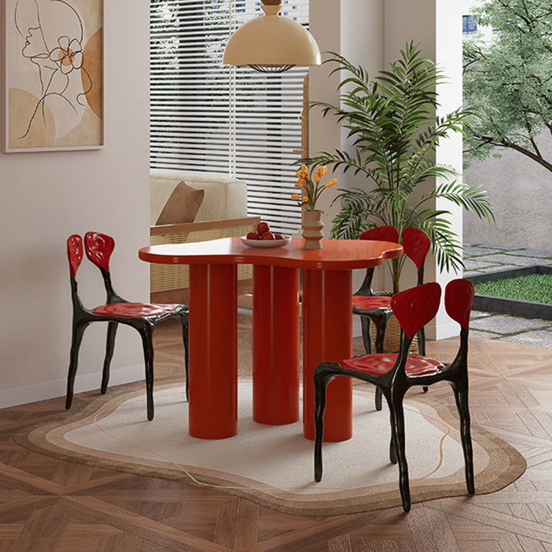 Art Deco Rose FRP Dining Chair