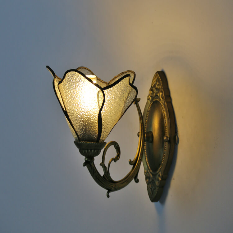 Tiffany stained red wall sconces — Purple / 220V-240V (UK/AU)