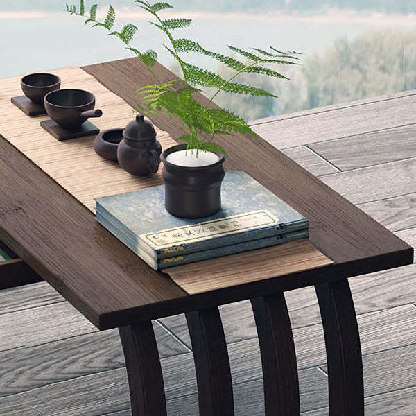 Chinese Rectangular Bamboo Fiberboard Coffee Table