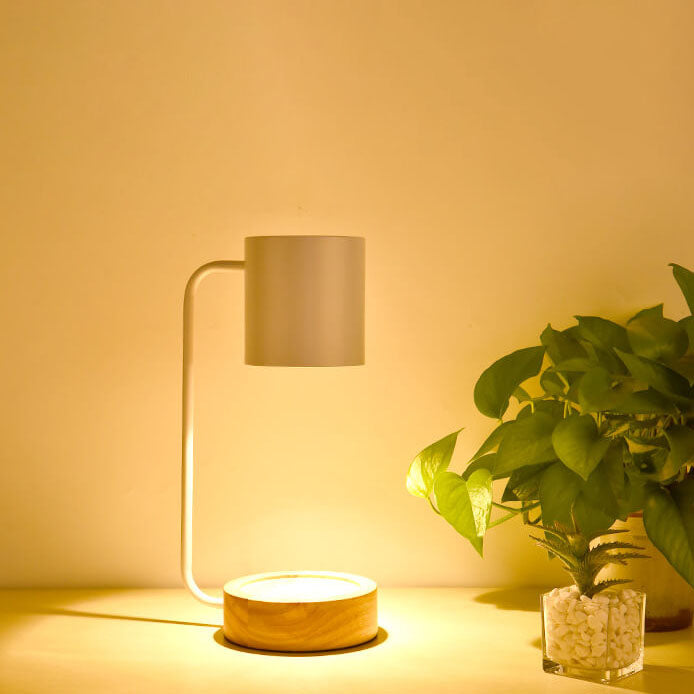 Japanese Wood Timing Dimming Melting Wax Table Lamp