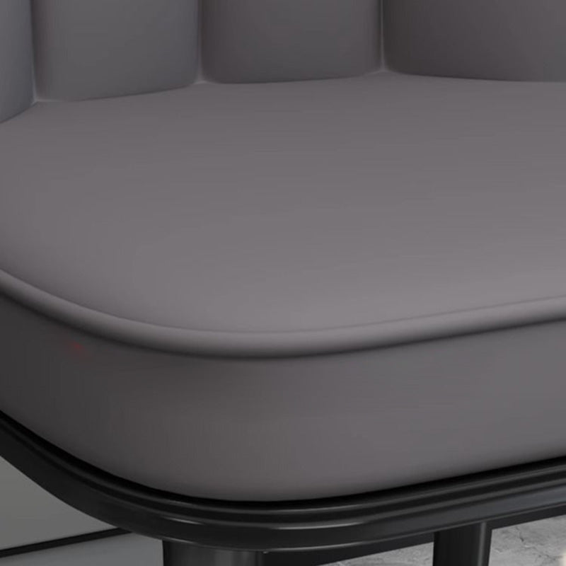 Modern PU Leather Wing-Back Dining Chair — Dark Brown + Gold Legs