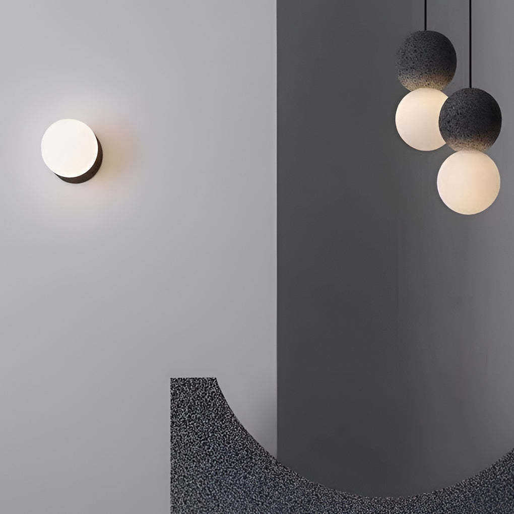 Creative Round LED Nordic Wall Lamp Sconces Pendant Light Hanging Lamp-Lighom