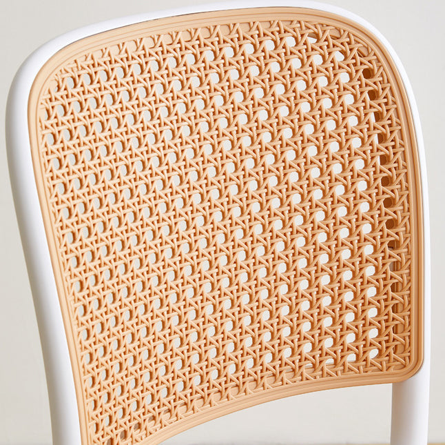 Minimalist Rattan Plastic Dining Chair