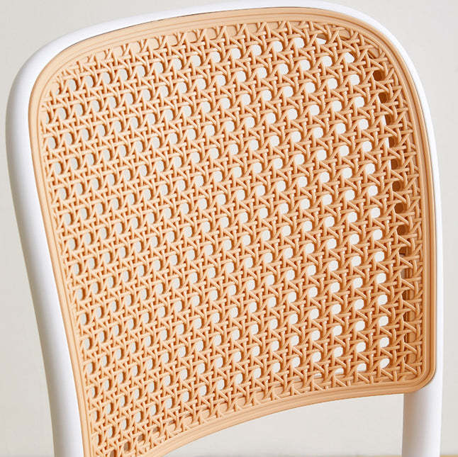 Minimalist Rattan Plastic Dining Chair