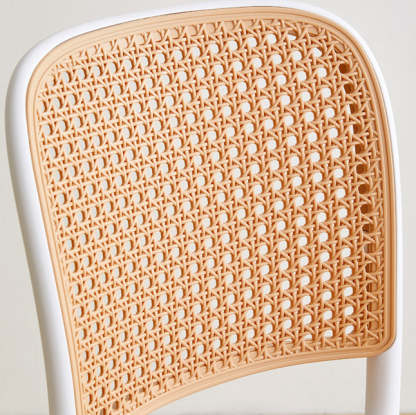 Minimalist Rattan Plastic Dining Chair
