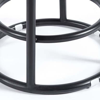 Modern Leather Steel Cotton Round Bar Stool — Other Color Please Contact
