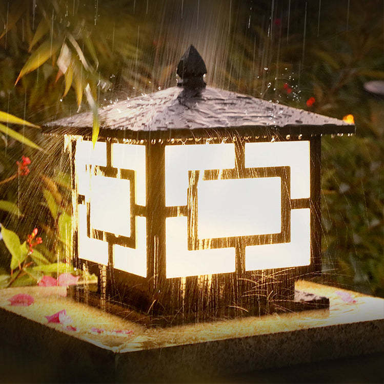 Chinese Solar Acrylic Square Lantern LED Landscape Light