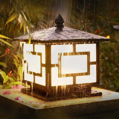 Chinese Solar Acrylic Square Lantern LED Landscape Light