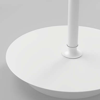 Circular Mute LED Stepless White Modern Ceiling Fan