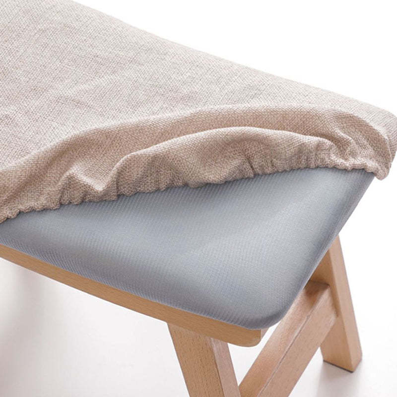 Minimalist Wood Cushion Shoe Bench — Walnut Color - A