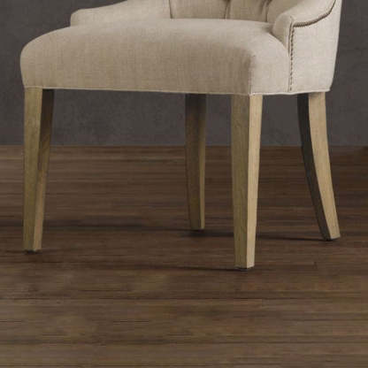 Scandinavian Thick Linen Wood Dining Chair