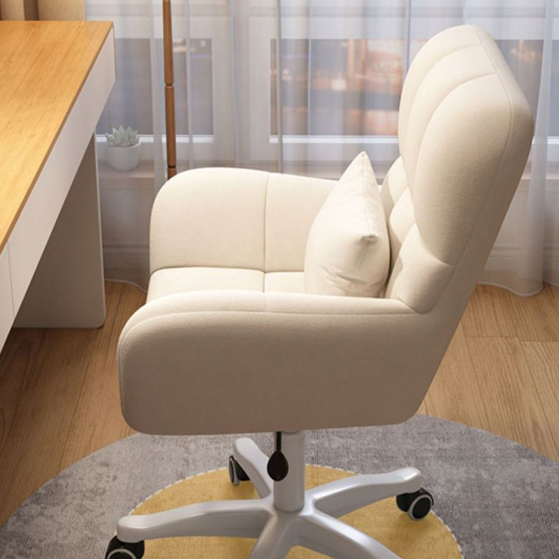 Nordic Velvet Swivel Height-Adjustable Desk Chair
