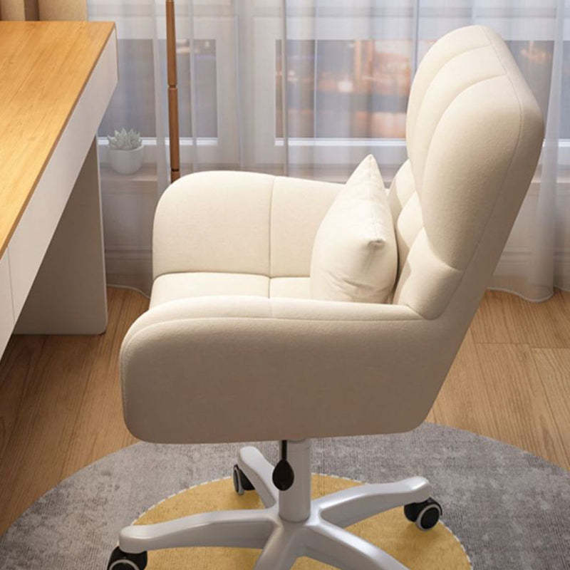 Nordic Velvet Swivel Height-Adjustable Desk Chair