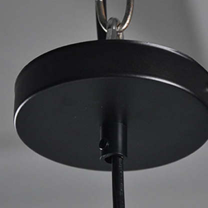 Industrial Transparent Glass Bowl Pendant Light
