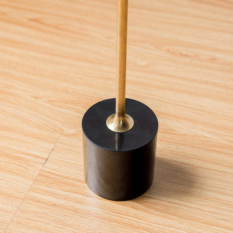 Minimalist Round Wood Metal End Table