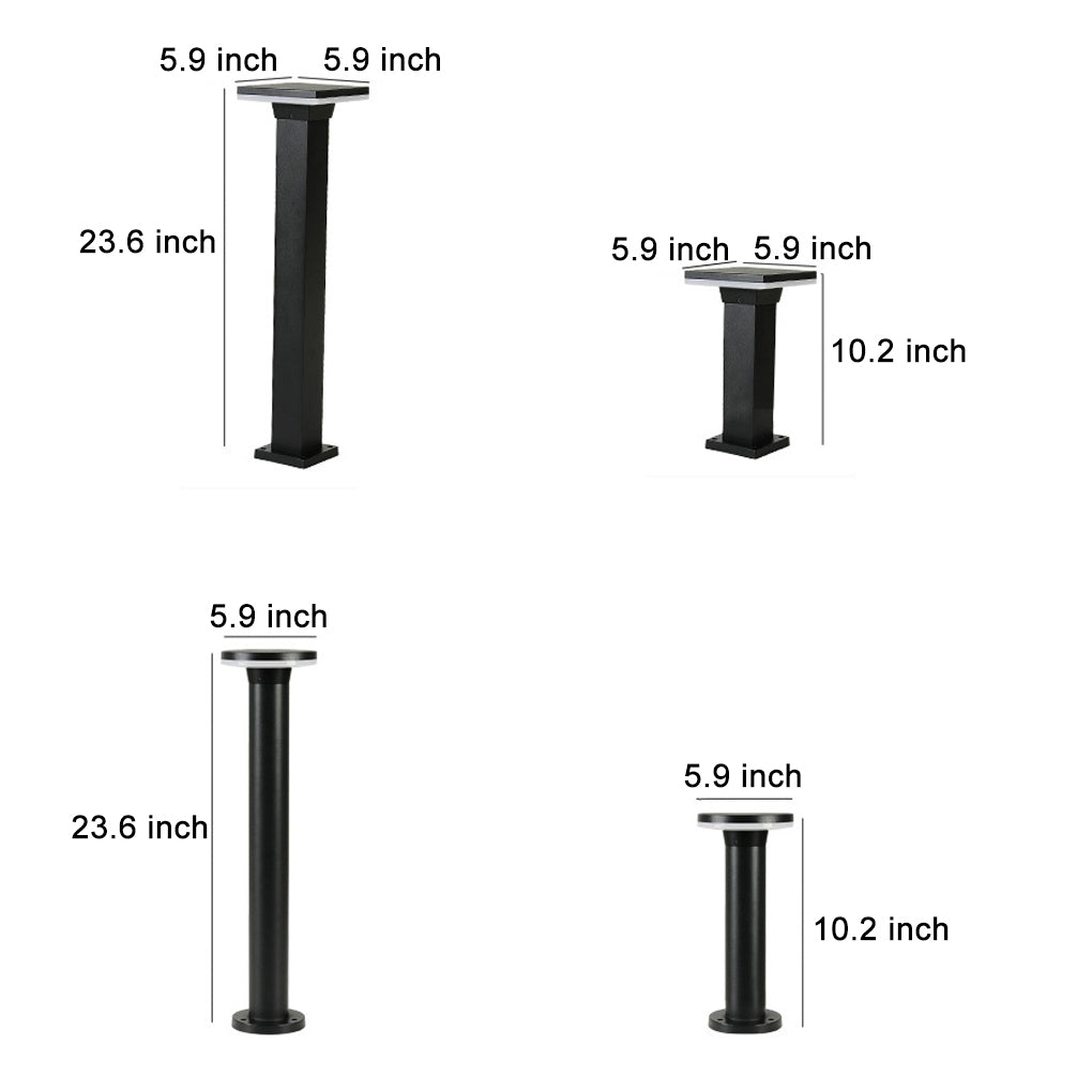Outdoor Minimalist Round Square Waterproof LED Landscape Lighting Lawn Lamps-Lighom