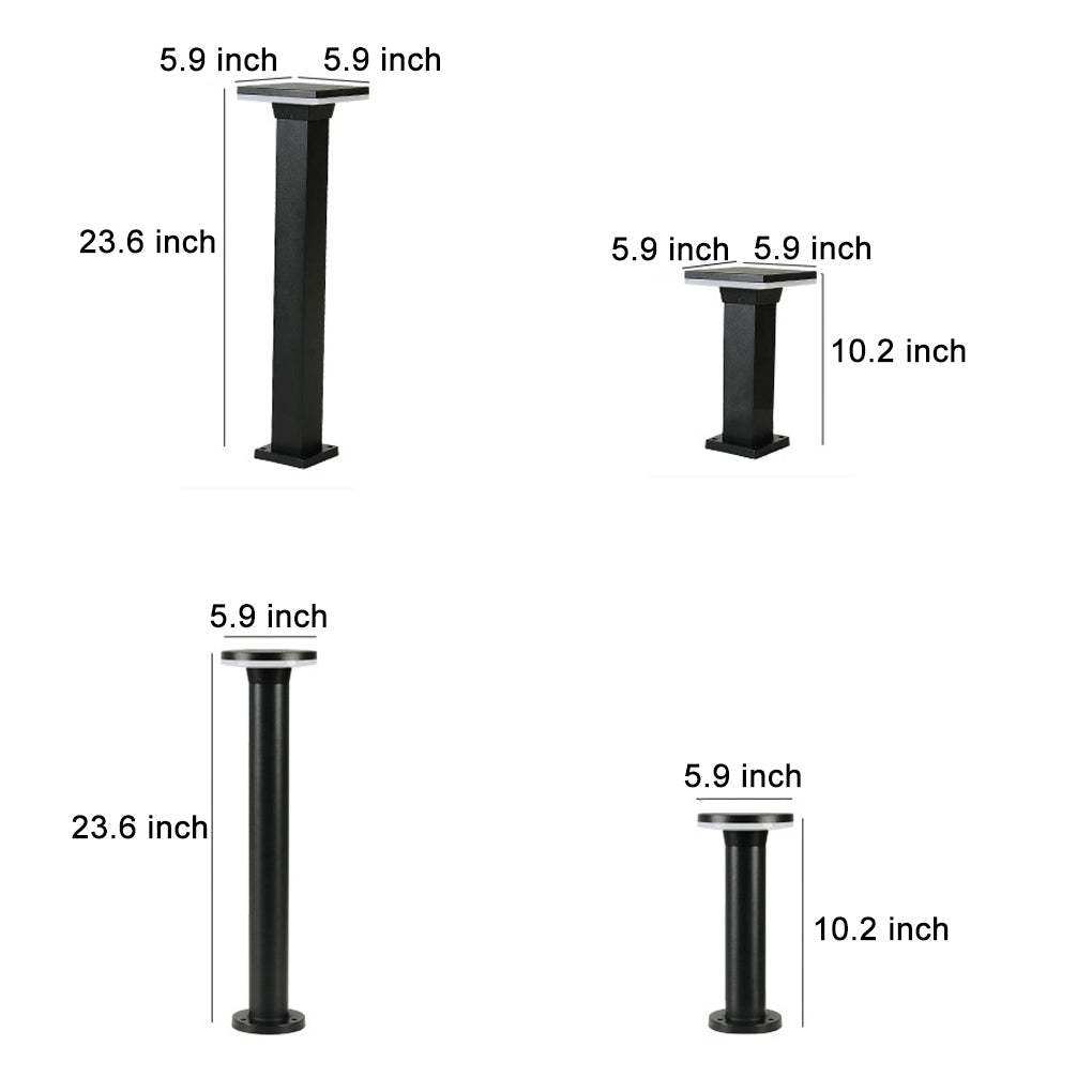 Outdoor Minimalist Round Square Waterproof LED Landscape Lighting Lawn Lamps-Lighom
