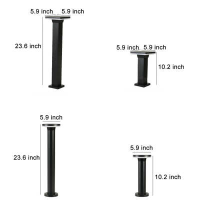 Outdoor Minimalist Round Square Waterproof LED Landscape Lighting Lawn Lamps-Lighom