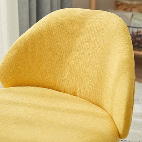 Nordic Fabric Round Entryway Footstool