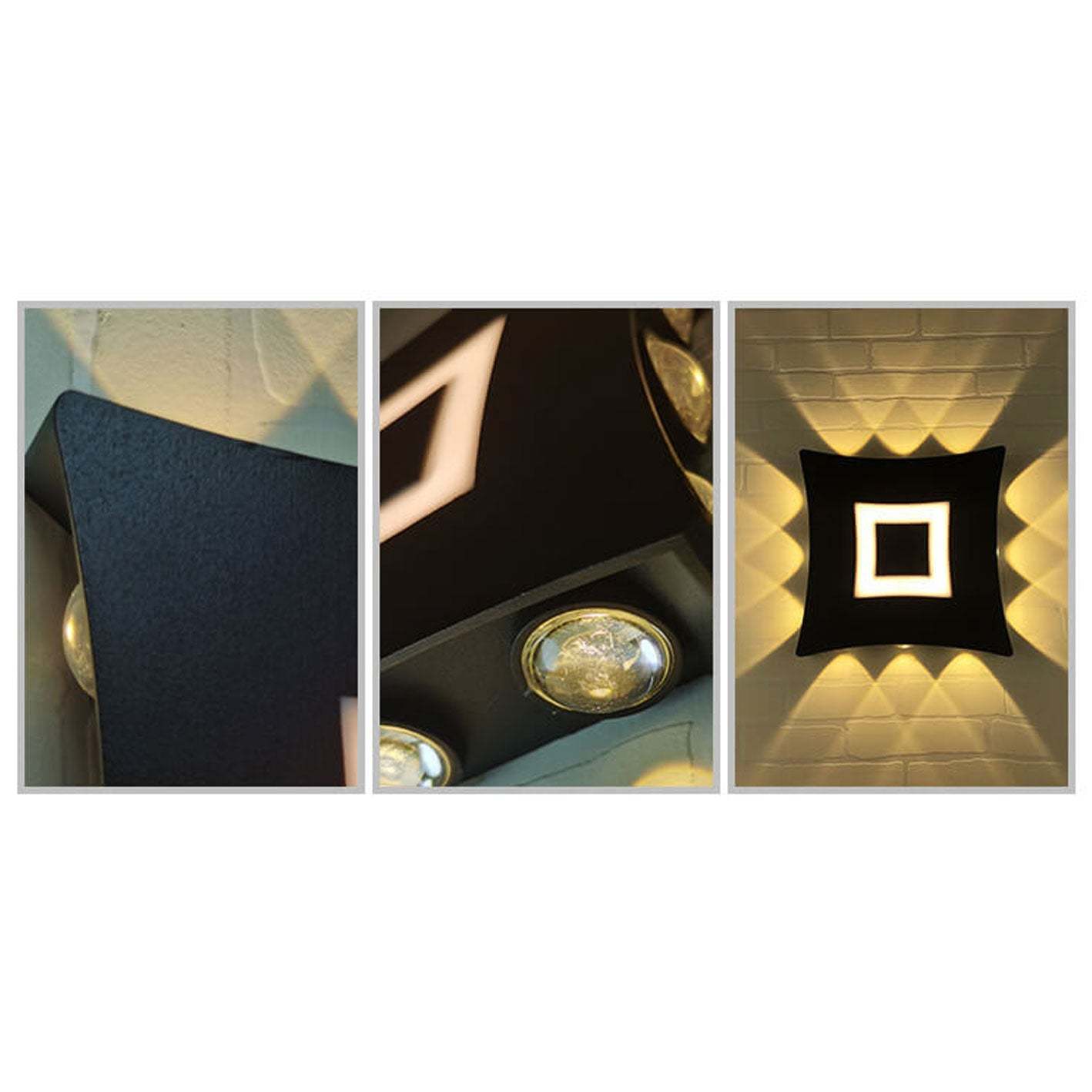 Modern Square Luminous LED Garden Wall Sconce