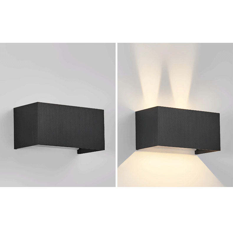 Nordic Aluminum Square Beam Reading Wall Sconce