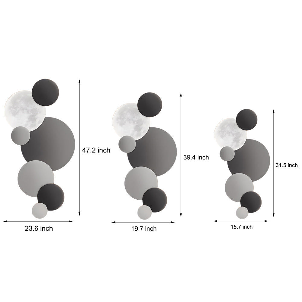 Lunar Glow Round LED Wall Sconce-Lighom