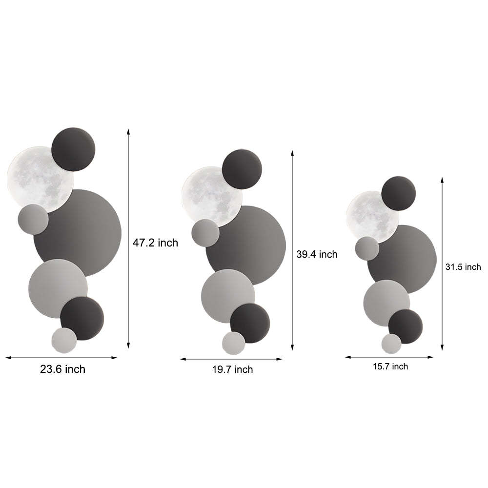 Lunar Glow Round LED Wall Sconce-Lighom