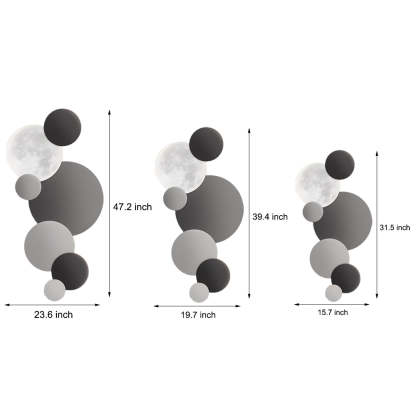 Lunar Glow Round LED Wall Sconce-Lighom