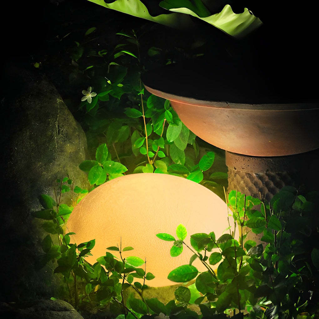 Resin Cobblestone LED Lawn Light Modern Waterproof Outdoor Landscape Lamp-Lighom