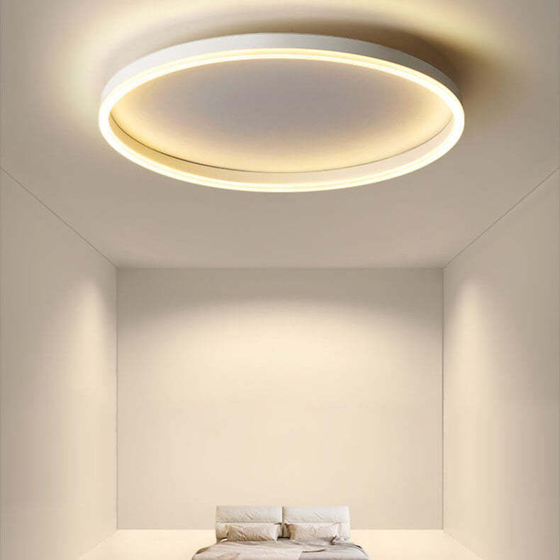 Nordic Circle Ring Iron Acrylic LED Flush Ceiling Light