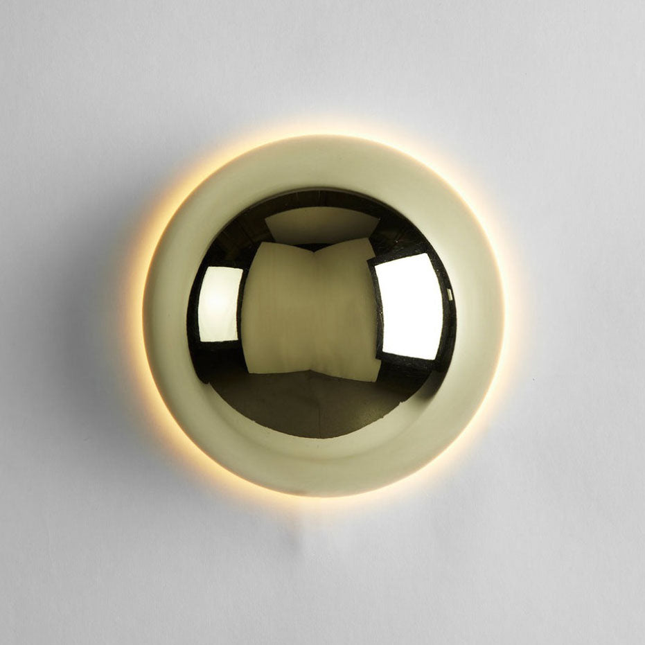 Modern Meteorite Semicircle Metal LED Sconce