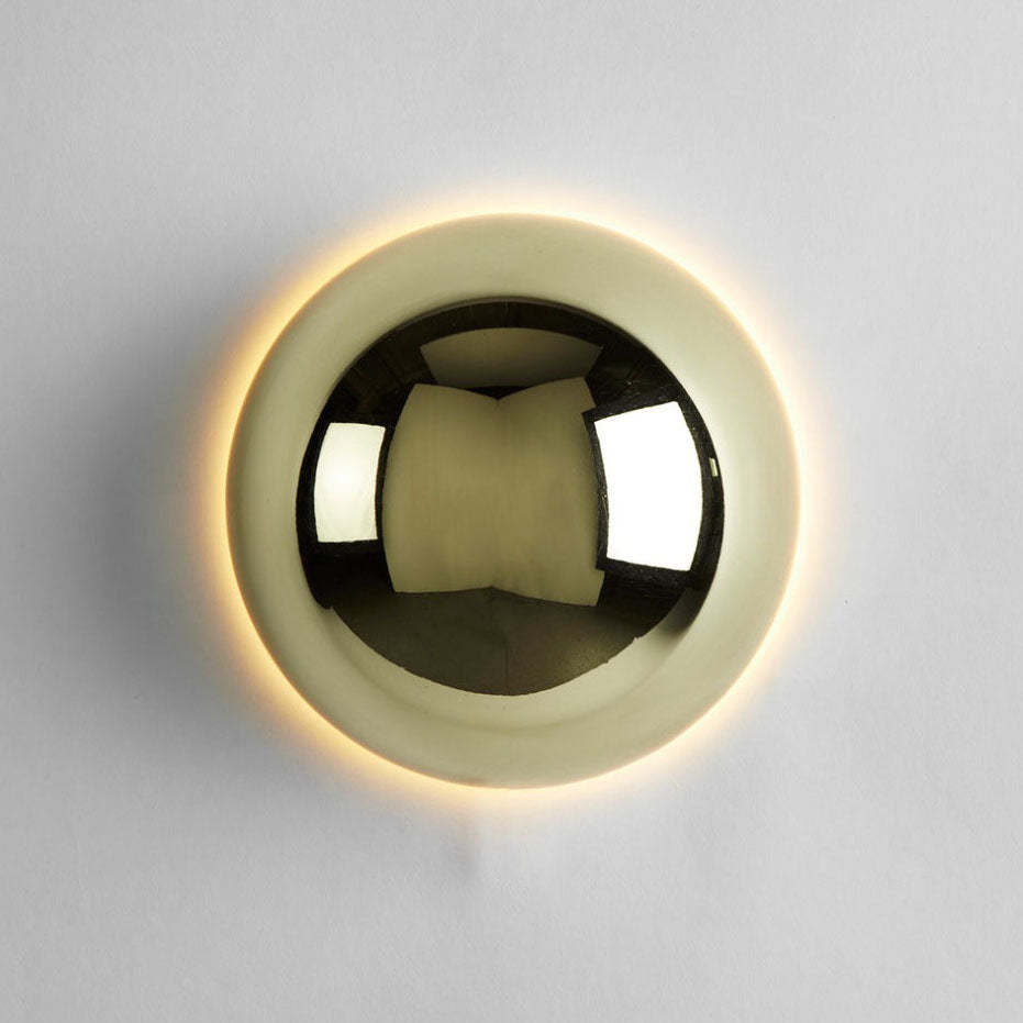 Modern Meteorite Semicircle Metal LED Sconce