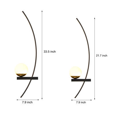Curved Strip Dimmable LED Wall Sconce