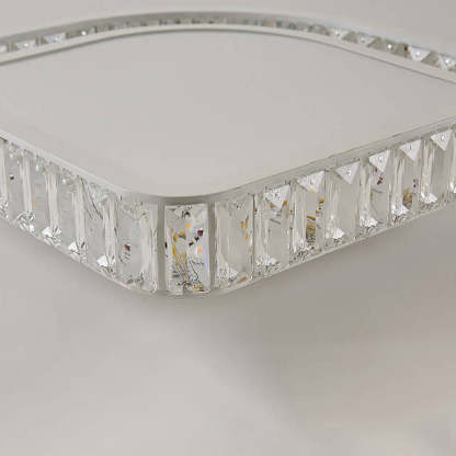 Modern Luxury Gold Rectangular Metal LED Flush Mount Light