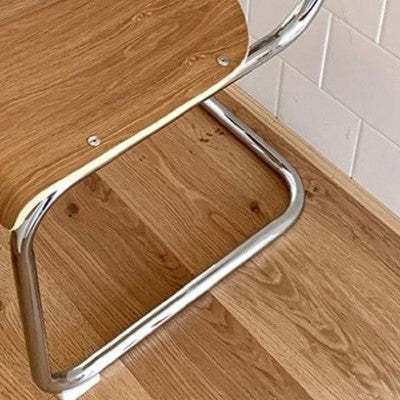 Vintage Bow-Frame Wood Metal Dining Chair