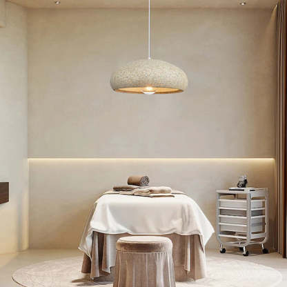 Creative Stone Beige Pendant Light For Dining Room