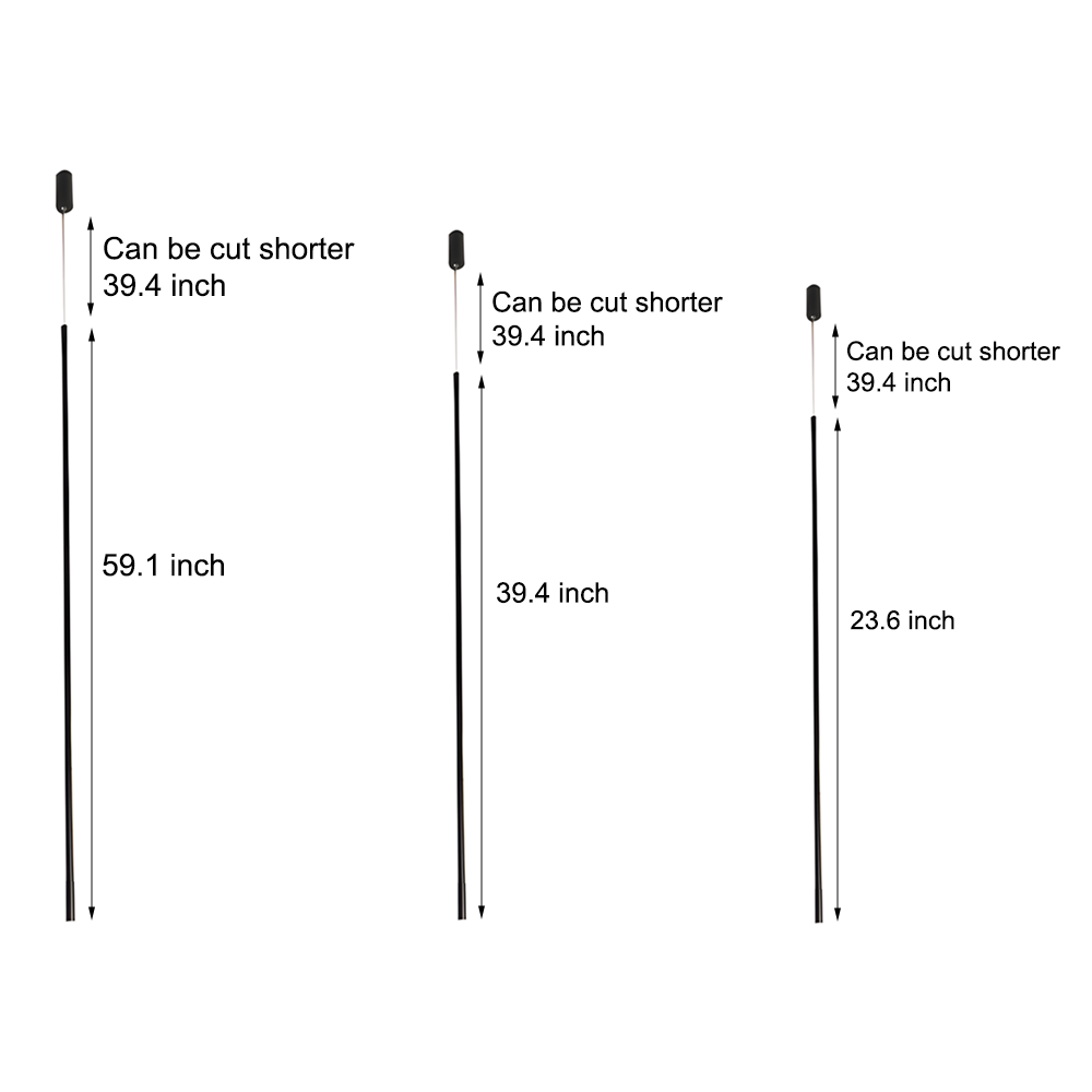 Black Long Vertical Linear LED Pendant