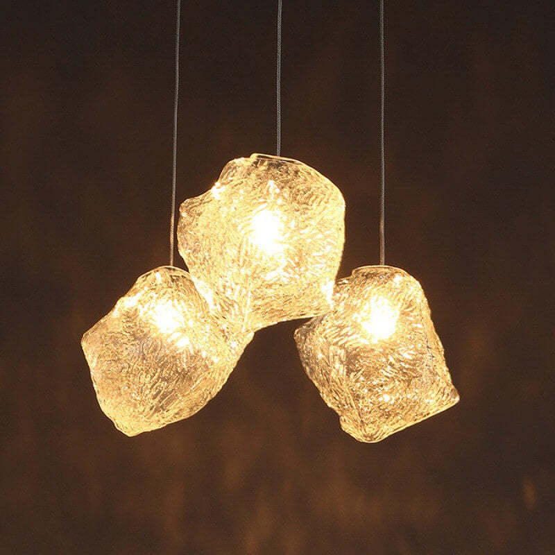 Nordic Ice Cube Glass Pendant Light