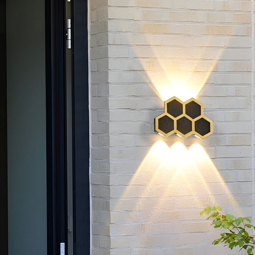 Beehive-shaped LED Up and Down Lights Waterproof Modern Wall Washer Light-Lighom