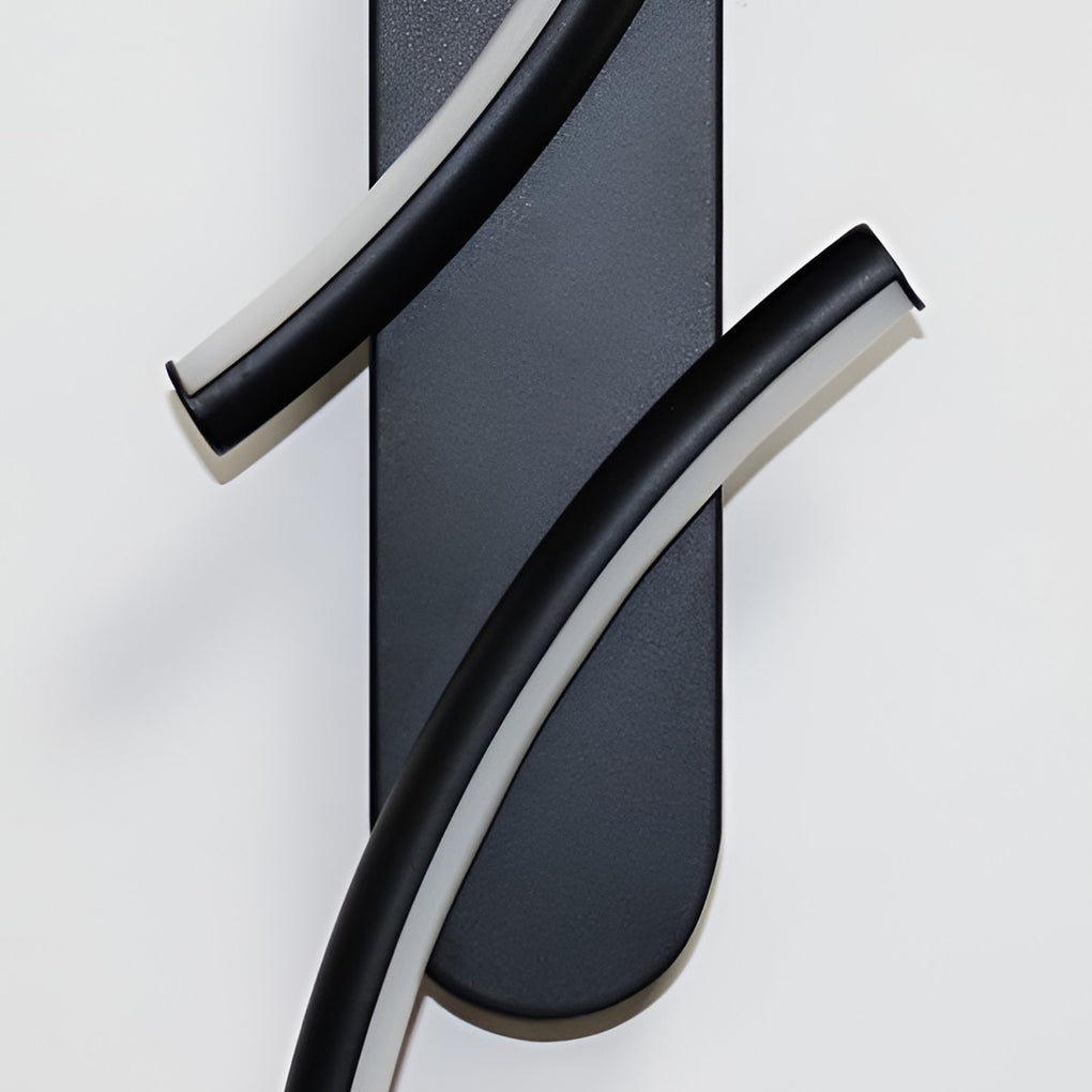 S-Shaped Three-Color LED Modern Wall Sconce