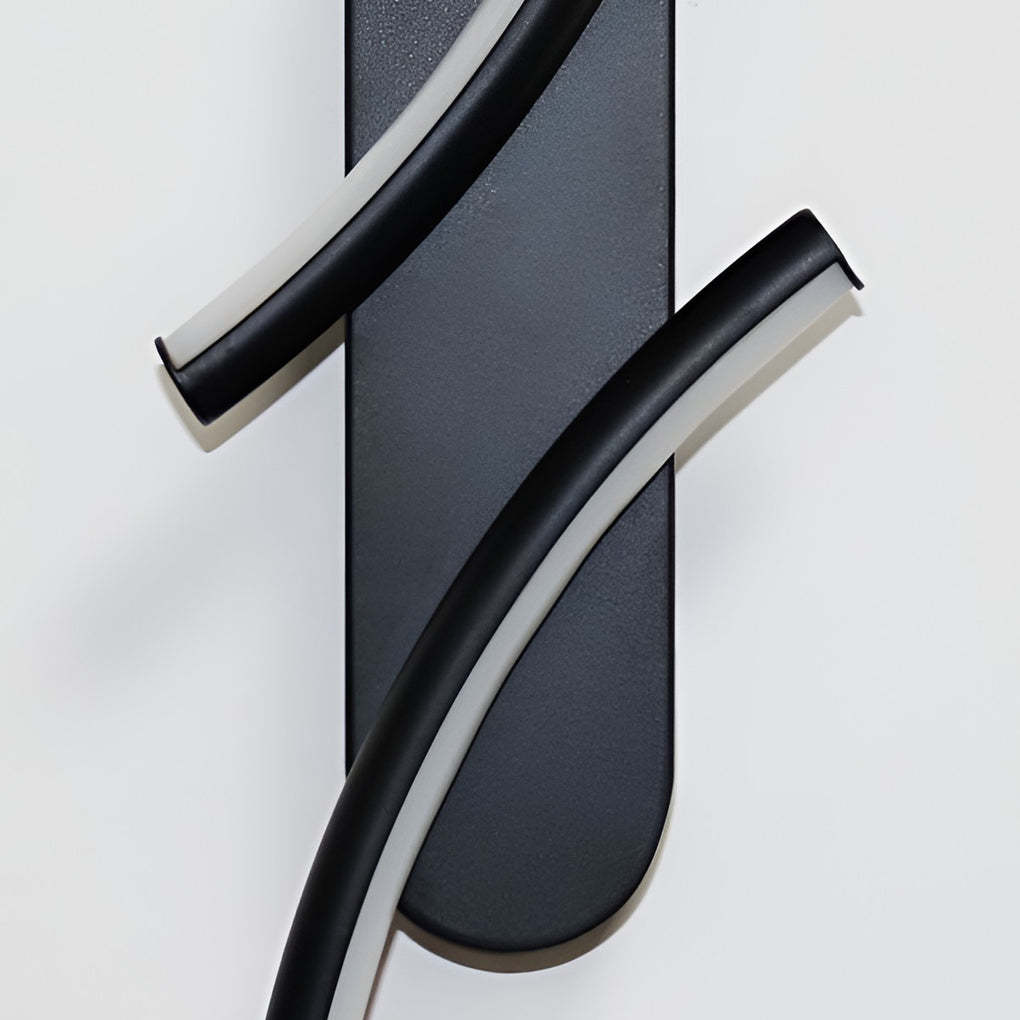 S-Shaped Three-Color LED Modern Wall Sconce